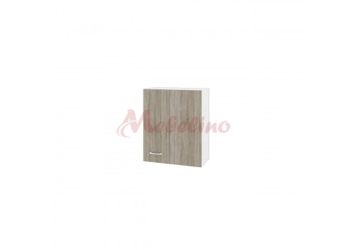 Modul superior BS 17 dulap de colt - Module City - alb si Sonoma inchis
