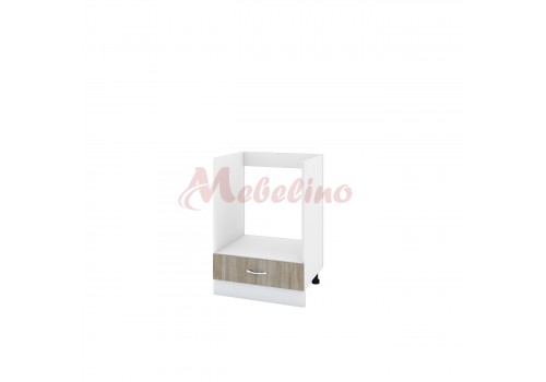 Modul inferior BS 36 corp pentru cuptor incorporabil cu sertar - Module City - alb si Sonoma inchis
