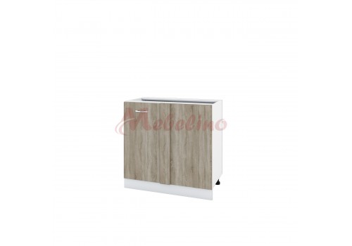 Modul inferior BS 42 dulap de colt - Module City - alb si Sonoma inchis
