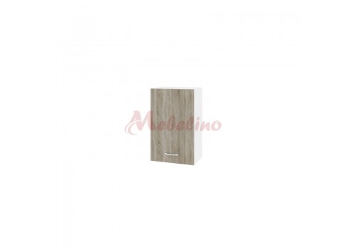 Modul superior BS-6 dulap cu usa si raft-Stejar dakota - Module City - alb si Sonoma inchis