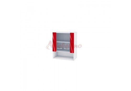 Modul superior BC-9 dulap cunisa, 2 usi tip vitrina si raft - Bucatarii