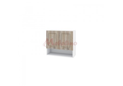 Modul superior BF 02-8 dulap cu nisa,2 usi si raft-Sonoma - Bucatarii