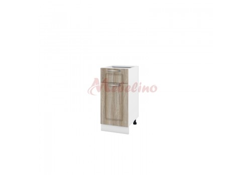 Modul inferior BF 02-24 dulap cu sertar, usa si raft-deschidere dreapta-Sonoma - Bucatarii