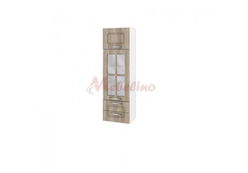 Modul BF 02-101 dulap tip coloana cu usa ridicatoare,vitrina si 2 sertare-Sonoma - Comparare Produse
