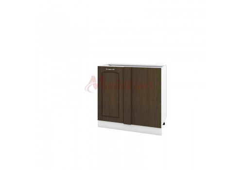 Modul inferior BF 03-92 dulap de colt cu usa si raft-Deschidere stanga-Wenge - Bucatarii