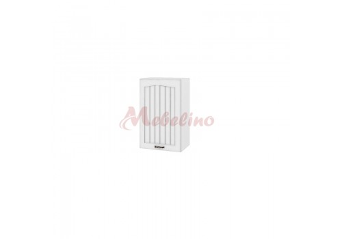 Modul superior BF 04-6 dulap cu usa si raft-deschidere dreapta-Alb flader - Bucatarii