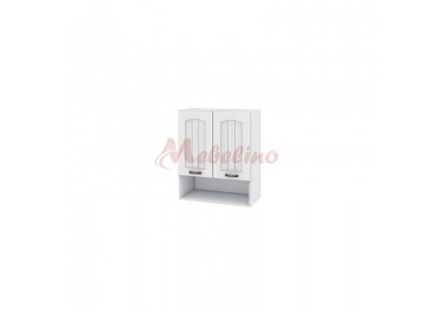 Modul superior BF 04-7 dulap cu nisa,2 usi si raft-Alb flader - Bucatarii