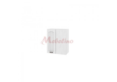 Modul superior BF 04-17 dulap de colt cu usa si raft-deschidere dreapta-Alb flader - Bucatarii