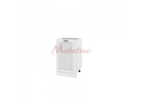 Modul inferior BF 04-43 dulap cu usa si raft-deschidere dreapta-Alb flader - Bucatarii