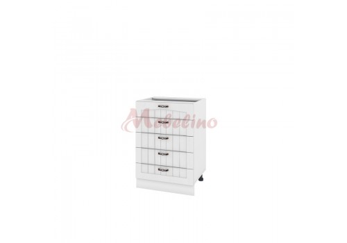Modul inferior BF 04-29 dulap cu 5 sertare-Alb flader - Comparare Produse