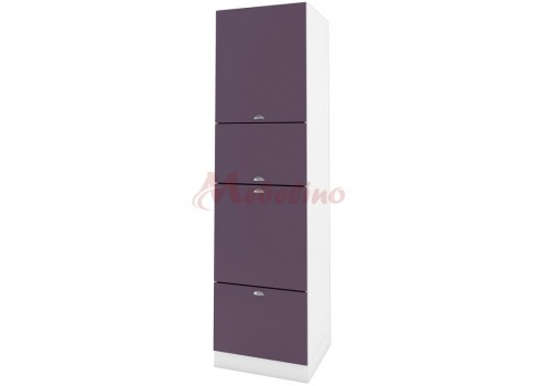 Dulap tip coloana BF 06-48 cu 4 usi-Lila mat - Bucatarii