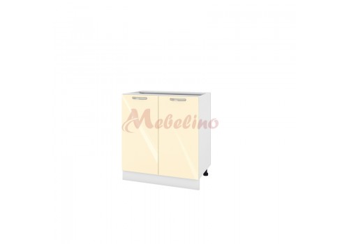 Modul inferior BF 05-23 dulap cu doua usi si raft-Crem lucios - Module BF-05-02
