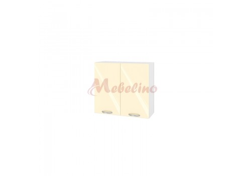 Modul superior BF 05-4 dulap cu doua usi si raft-Crem lucios - Module BF-05-02