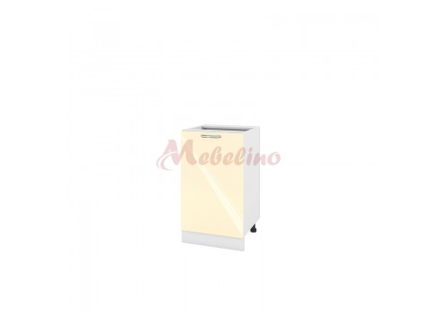 Modul inferior BF 05-43 dulap cu usa si raft-Crem lucios - Module BF-05-02
