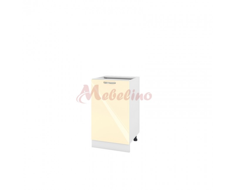 Modul inferior BF 05-43 dulap cu usa si raft-Crem lucios