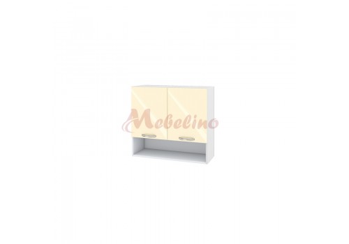Modul superior BF 05-8 dulap cu nisa si doua usi cu raft-Crem lucios - Module BF-05-02