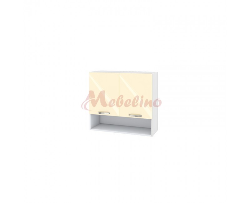 Modul superior BF 05-8 dulap cu nisa si doua usi cu raft-Crem lucios
