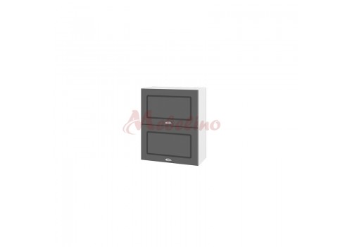 Modul superior BF 06-11 dulap cu doua usi orizontale-Ciment mat - Bucatarii