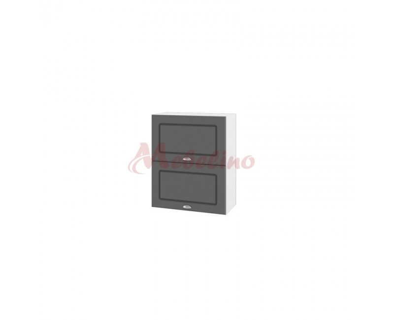 Modul superior BF 06-11 dulap cu doua usi orizontale-Ciment mat