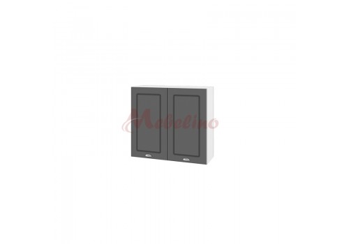 Modul superior BF 06 -4 dulap cu doua usi si raft-Ciment mat - Bucatarii
