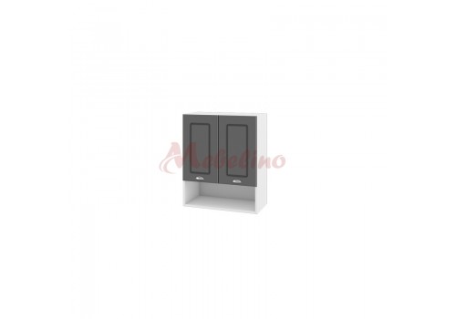 Modul superior BF 06-7 dulap cu nisa si doua usi cu raft-Ciment mat - Bucatarii