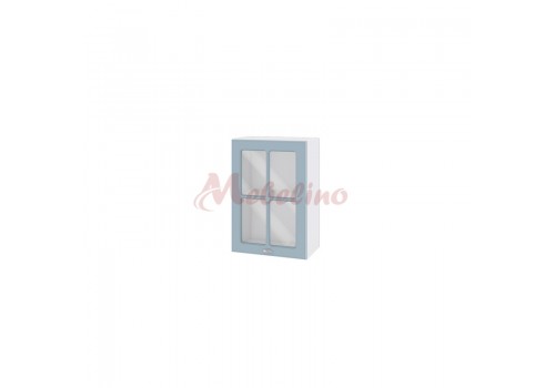 Modul superior BF 06-118 dulap cu usa orizontala si raft-Denim mat - Bucatarii