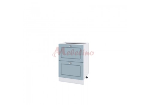 Modul inferior BF 06-44 dulap cu doua sertare-Denim mat - Bucatarii