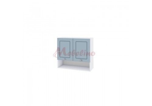 Modul superior BF 06-8 dulap cu nisa, 2 usi si raft-Denim mat - Bucatarii