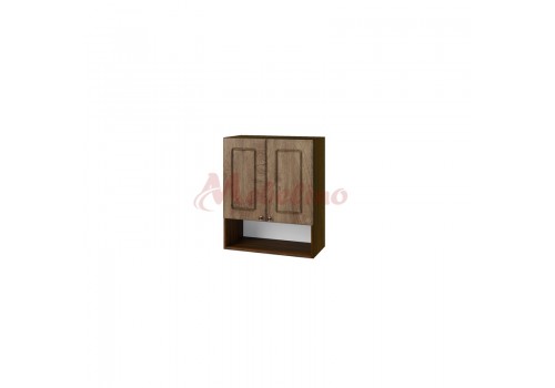 Modul superior BF06-7 dulap cu nisa,2 usi si raft-Stejar natural - Bucatarii