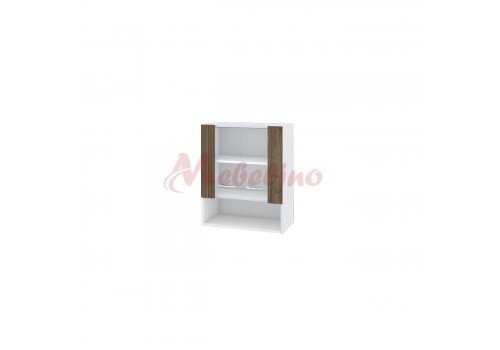 Modul superior BO-9 dulap cu nisa si 2 usi tip vitrina cu raft-Sonoma - Bucatarii