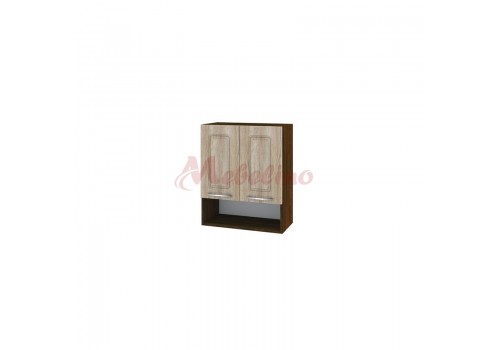 Modul superior BF 02-7 dulap cu nisa,2 usi si raft-Sonoma - Bucatarii