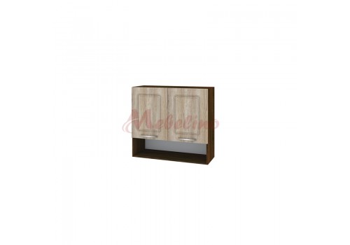 Modul superior BF 02-8 dulap cu nisa,2 usi si raft-Sonoma - Bucatarii