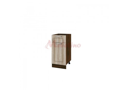 Modul inferior BF 02-74 dulap cu sertar, usa si raft-deschidere stanga-Sonoma - Bucatarii