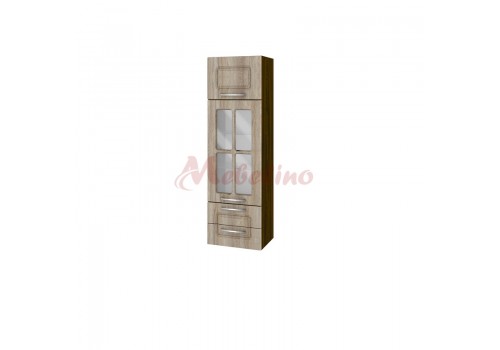 Modul BF 02-101 dulap tip coloana cu usa ridicatoare,vitrina si 2 sertare-Sonoma - Comparare Produse