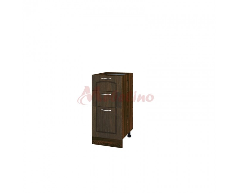 Modul inferior BF 03-77 dulap cu 2 sertare si usa-deschidere stanga-Wenge