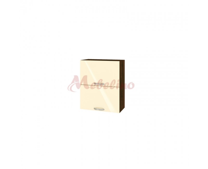 Modul superior BF 05-11 dulap cu doua usi orizontale-Crem lucios