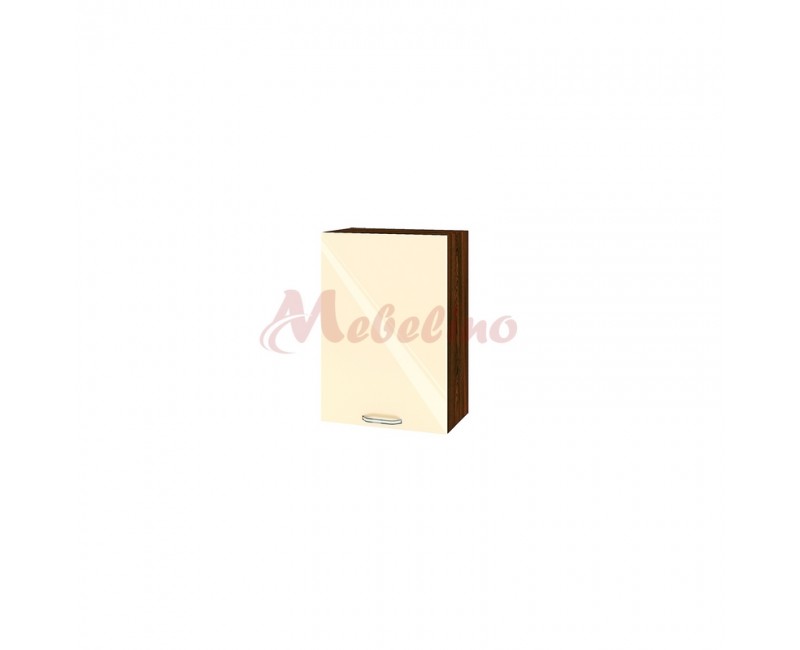 Modul superior BF 05-18 dulap cu usa si raft-Crem lucios