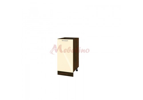 Modul inferior BF 05-21 dulap cu usa si raft-Crem lucios - Module VF-05-02