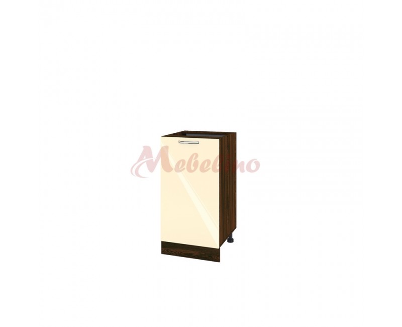 Modul inferior BF 05-28 dulap cu usa si raft-Crem lucios