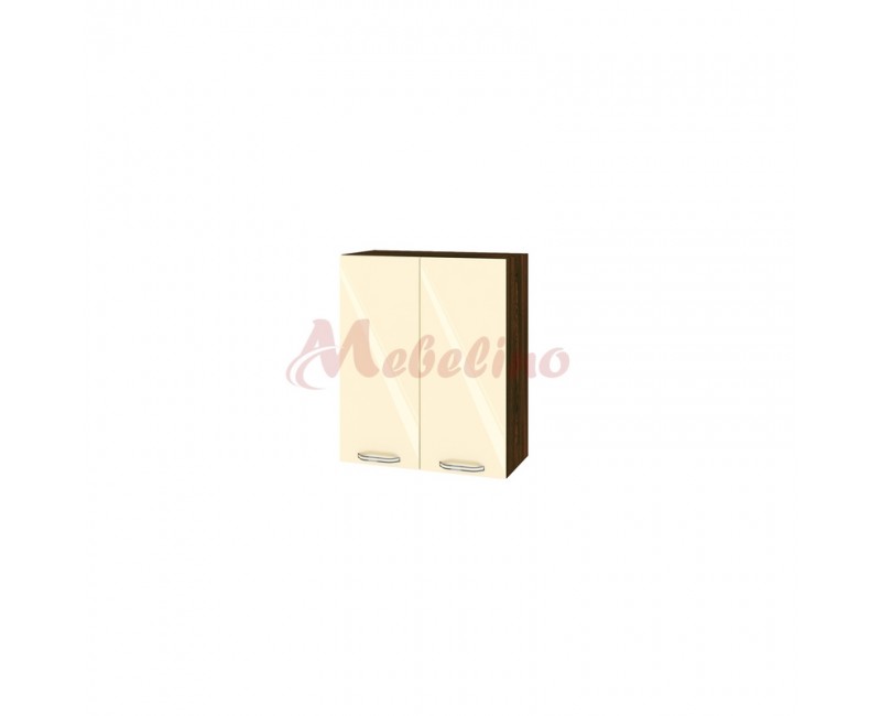 Modul superior BF 05-3 dulap cu doua usi si raft-Crem lucios