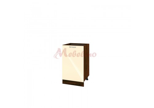 Modul inferior BF 05-43  dulap cu usa si raft-Crem lucios - Module VF-05-02