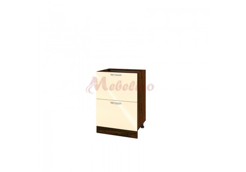Modul inferior BF 05-44 dulap cu doua sertare-Crem lucios - Module VF-05-02