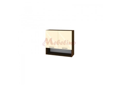 Modul superior BF 05-8 dulap cu nisa si doua usi cu raft-Crem lucios - Module VF-05-02