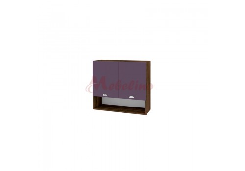 Modul superior BF 05-8 dulap cu nisa si 2 usi cu raft-Lila mat - Bucatarii