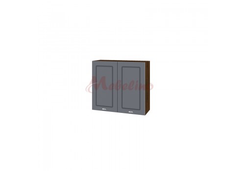 Modul superior BF 06 - 4 dulap cu doua usi si raft-Ciment mat - Bucatarii