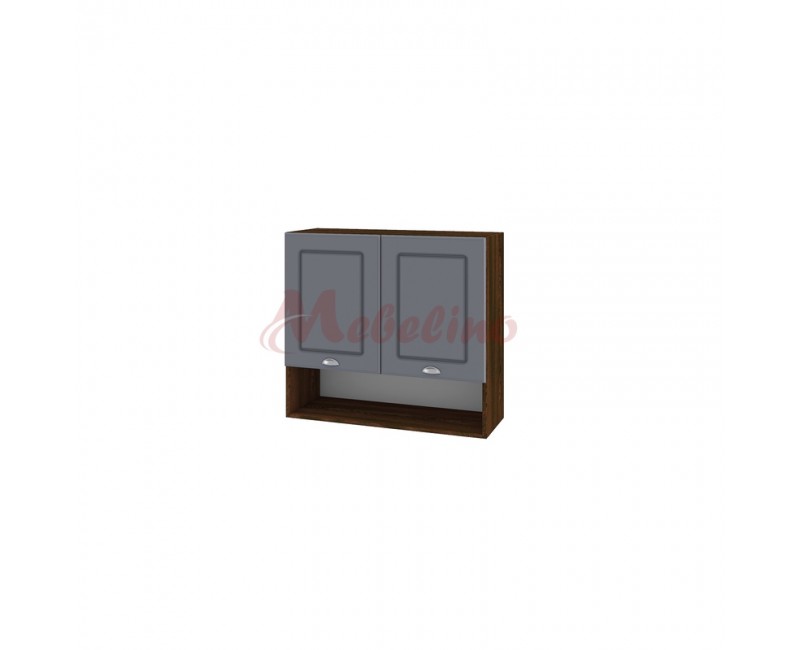Modul superior BF 06-8 dulap cu nisa si doua usi cu raft-Ciment mat