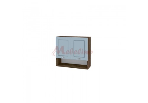 Modul superior BF 06-8 dulap cu nisa,2 usi si raft-Denim mat - Bucatarii