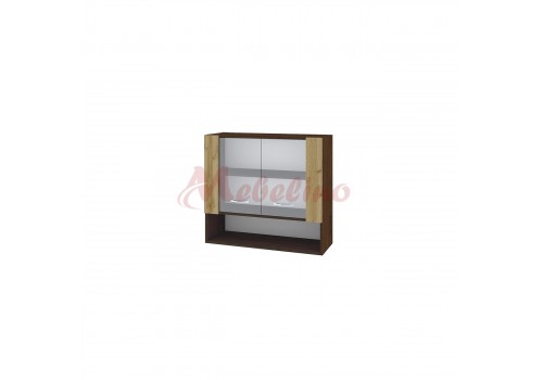 Modul superior VDD 10 dulap cu nisa si doua usi vitrina cu raft - Bucatarii