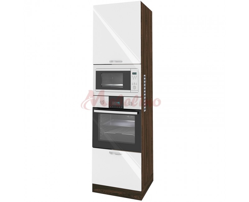 Dulap tip coloana BF 05-48 cu 4 usi-Alb lucios