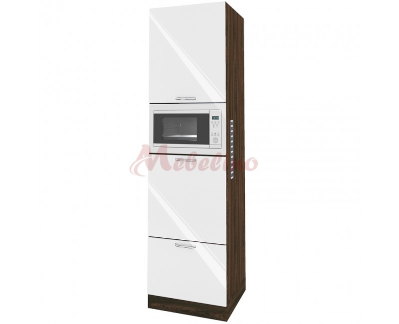 Dulap tip coloana BF 05-48 cu 4 usi-Alb lucios